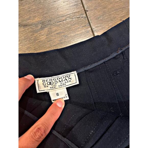 Bergdorf Goodman - 100% Wool Pleated Midi Skirt - Picture 6 of 8